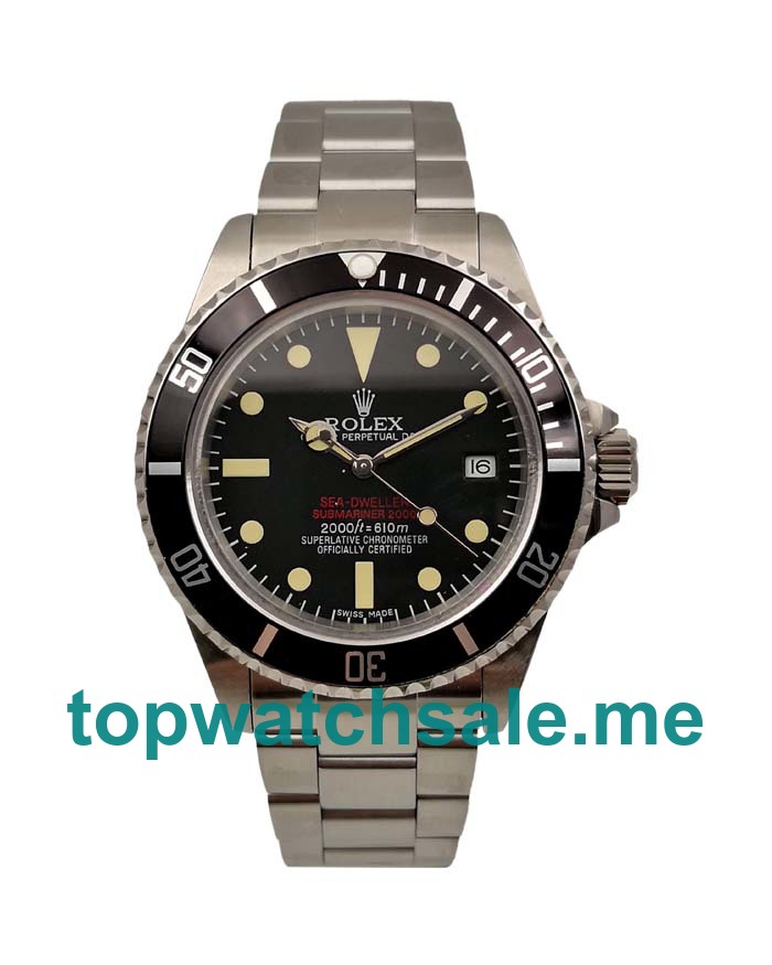 40MM Men Rolex Sea-Dweller 1665 Black Dials Replica Watches UK