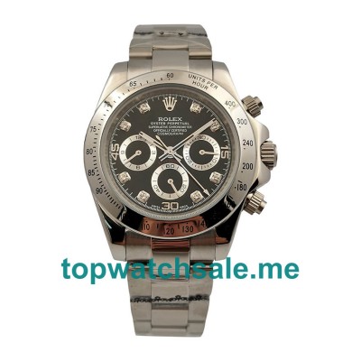 40MM Men Rolex Daytona 116520 Black Dials Replica Watches UK