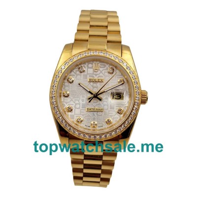 26MM Women Rolex Lady-Datejust 179138 Golden Dials Replica Watches UK