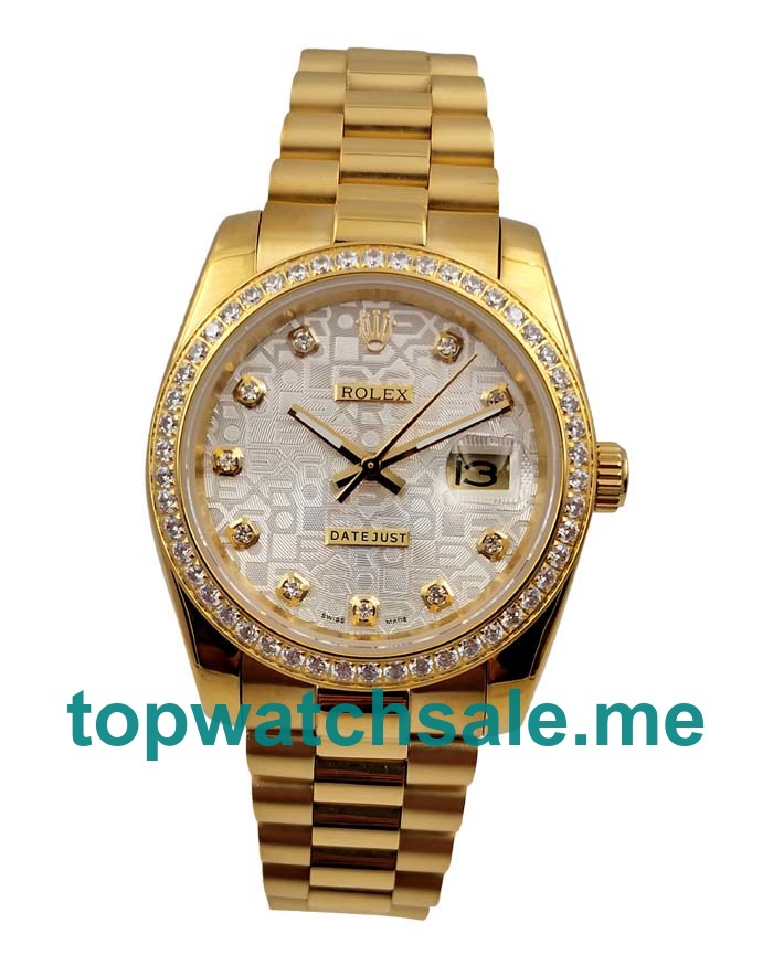 26MM Women Rolex Lady-Datejust 179138 Golden Dials Replica Watches UK
