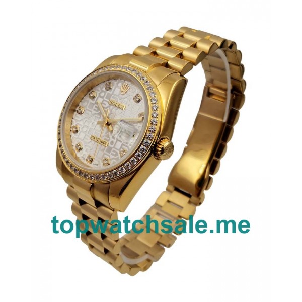 26MM Women Rolex Lady-Datejust 179138 Golden Dials Replica Watches UK