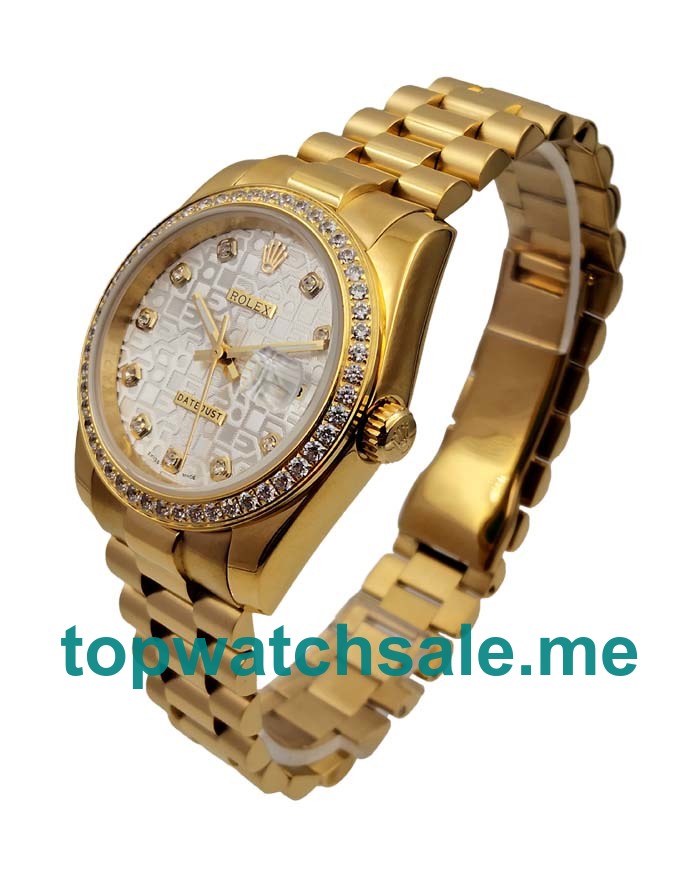 26MM Women Rolex Lady-Datejust 179138 Golden Dials Replica Watches UK