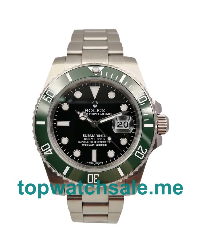 40MM Men Rolex Submariner 16610 LV Black Dials Replica Watches UK