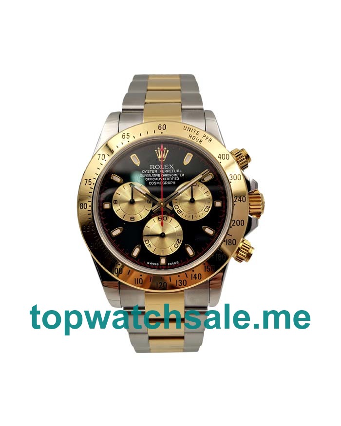 40MM Swiss Men Rolex Cosmograph Daytona 116503 JF Black & Champagne Dials Replica Watches UK