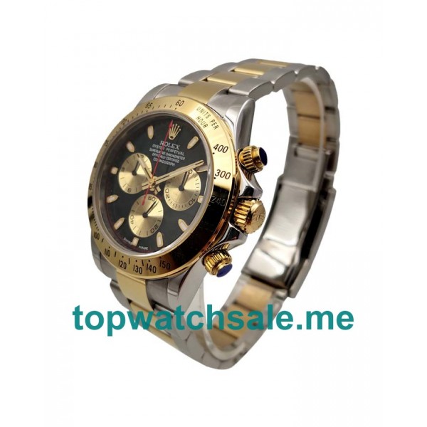 40MM Swiss Men Rolex Cosmograph Daytona 116503 JF Black & Champagne Dials Replica Watches UK