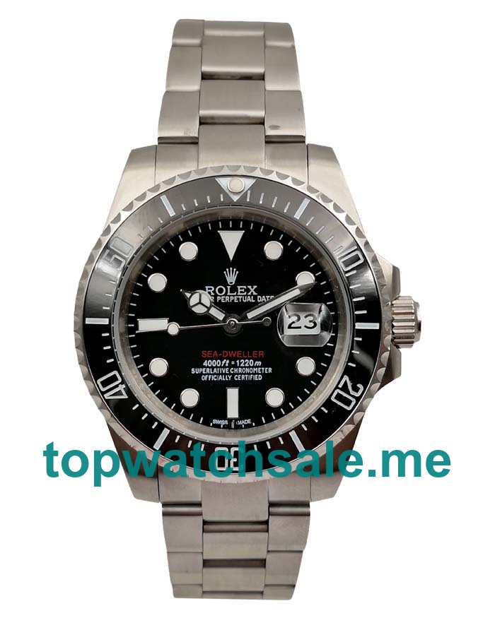 40MM Men Rolex Sea-Dweller 126600 Black Dials Replica Watches UK