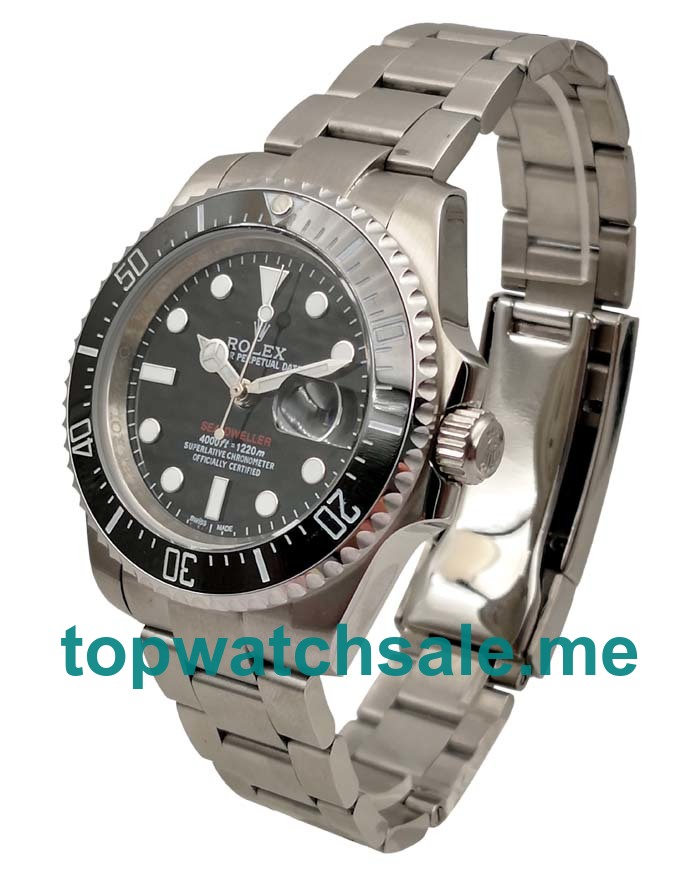 40MM Men Rolex Sea-Dweller 126600 Black Dials Replica Watches UK