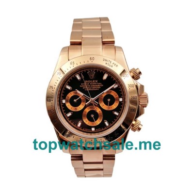 40MM Men Rolex Daytona 116505 Black Dials Replica Watches UK