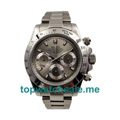 40MM Men Rolex Daytona 116520 Gray Dials Replica Watches UK