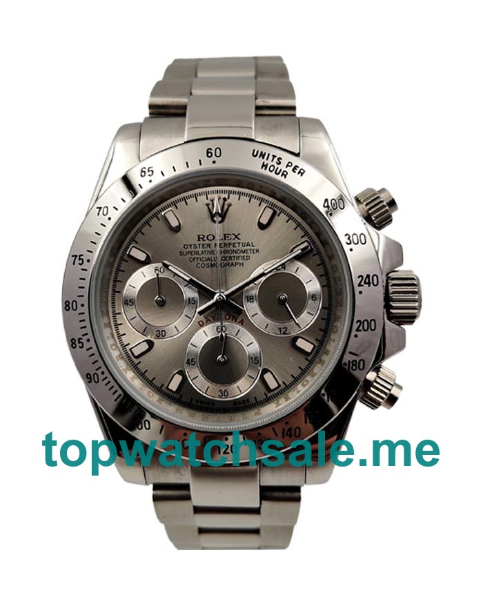 40MM Men Rolex Daytona 116520 Gray Dials Replica Watches UK