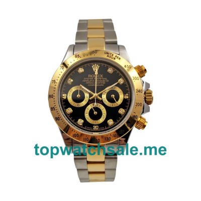 40MM Men Rolex Daytona 116523 Black Dials Replica Watches UK