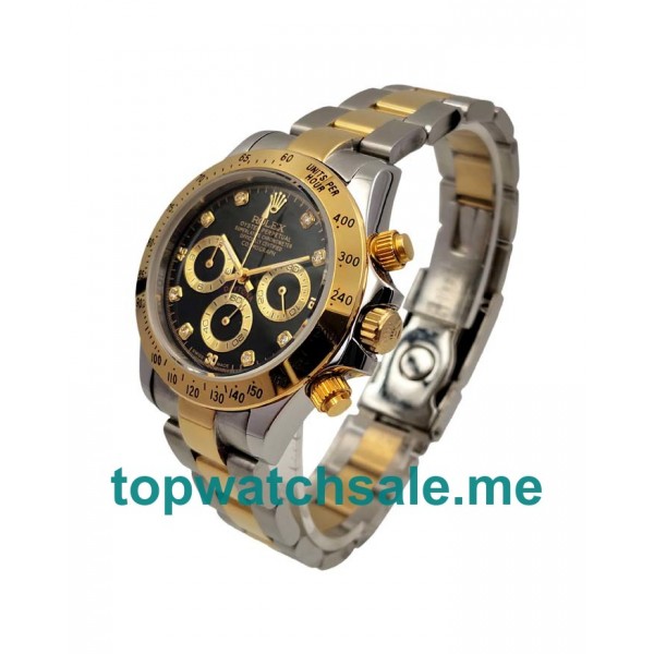 40MM Men Rolex Daytona 116523 Black Dials Replica Watches UK