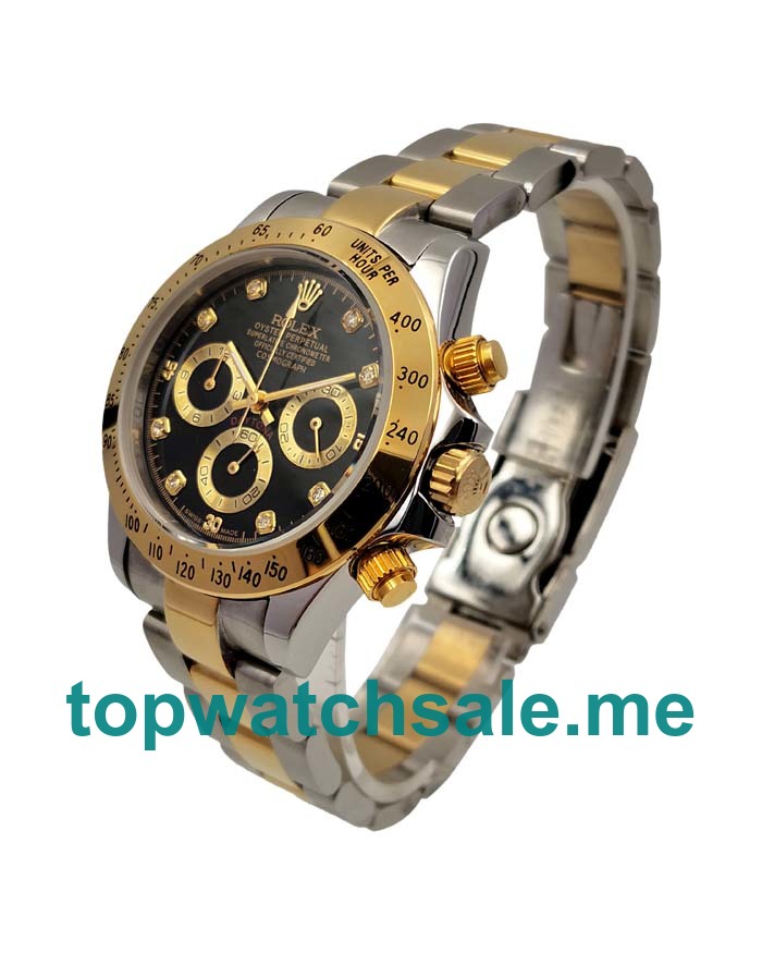 40MM Men Rolex Daytona 116523 Black Dials Replica Watches UK