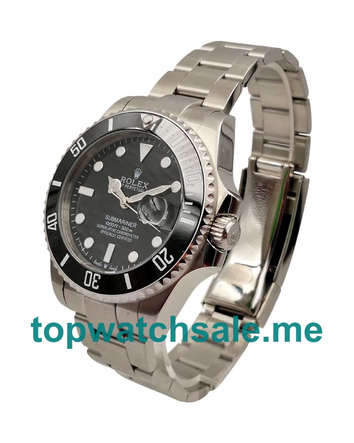 40MM Men Rolex Submariner 116610 LN Black Dials Replica Watches UK