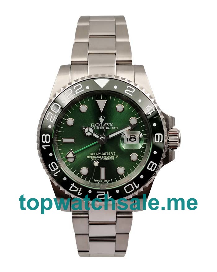 40MM Swiss Men Rolex GMT-Master II 116710 LN Green Dials Replica Watches UK