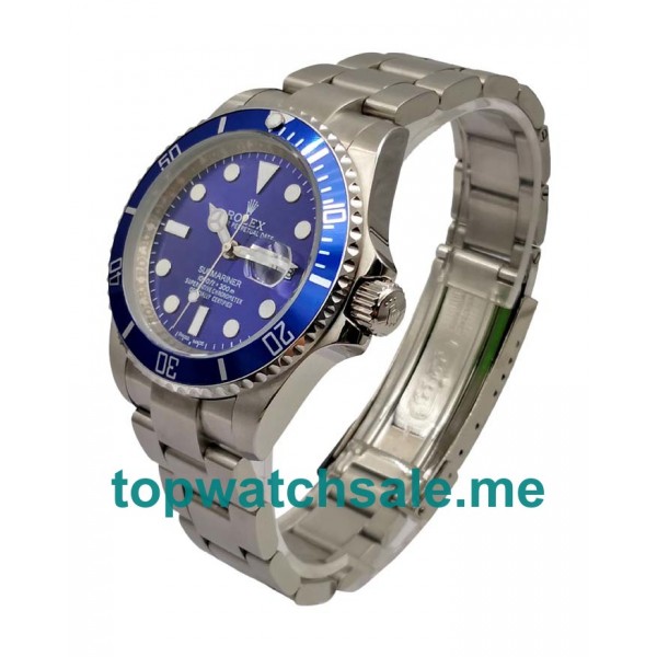 40MM Men Rolex Submariner 116619 LB Blue Dials Replica Watches UK