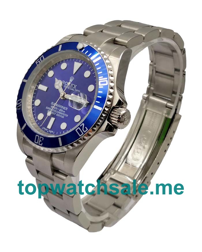 40MM Men Rolex Submariner 116619 LB Blue Dials Replica Watches UK