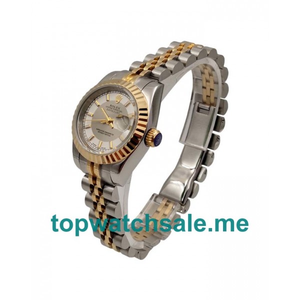 26MM Women Rolex Lady-Datejust 179173 White Dials Replica Watches UK