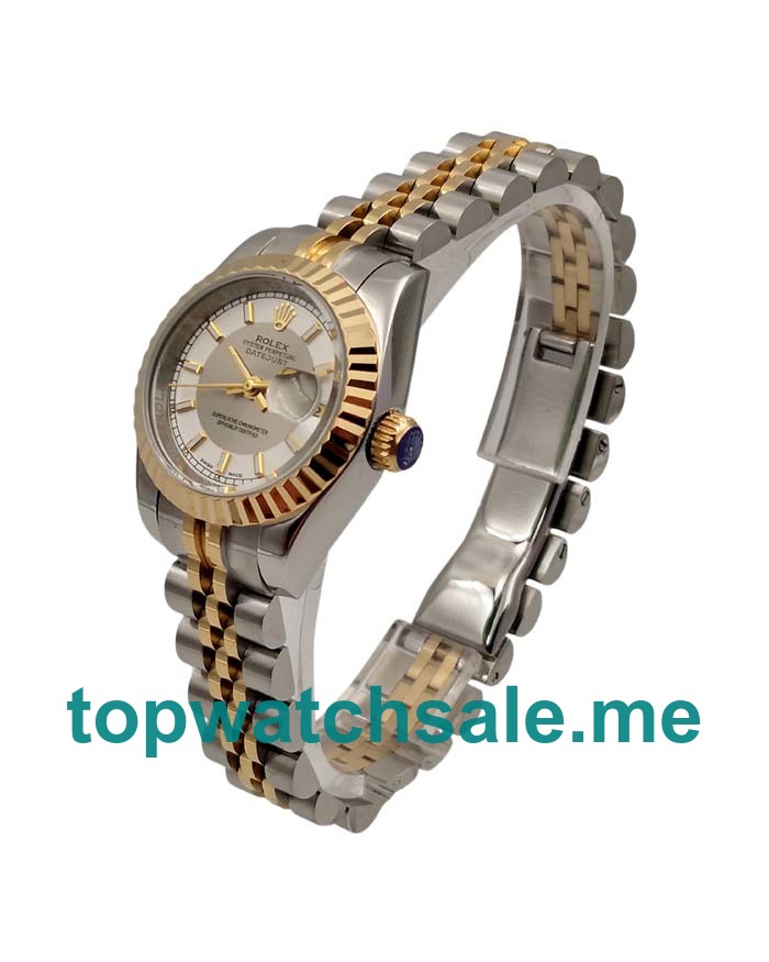 26MM Women Rolex Lady-Datejust 179173 White Dials Replica Watches UK