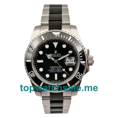 40MM Men Rolex Submariner 116610 LN Black Dials Replica Watches UK