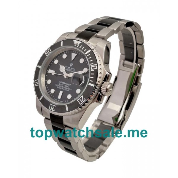 40MM Men Rolex Submariner 116610 LN Black Dials Replica Watches UK
