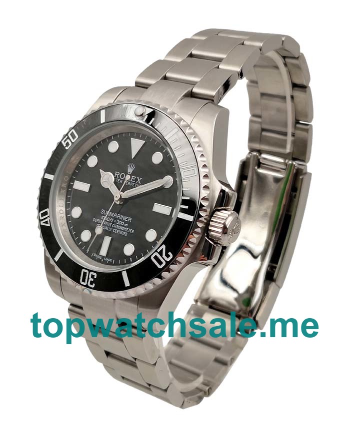 40MM Men Rolex Submariner 114060 Black Dials Replica Watches UK