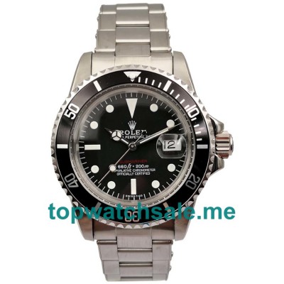 40MM Swiss Men Rolex Submariner 1680 Black Dials Replica Watches UK