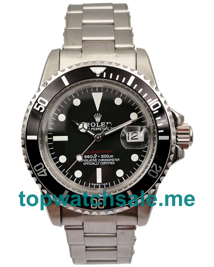 40MM Swiss Men Rolex Submariner 1680 Black Dials Replica Watches UK