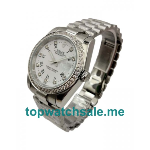 36MM Women Rolex Datejust 116244 White Dials Replica Watches UK