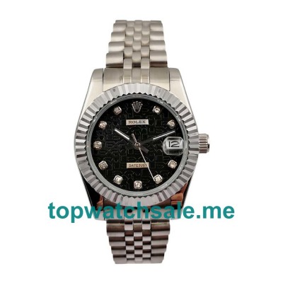 36MM Men Rolex Datejust 116234 Black Dials Replica Watches UK