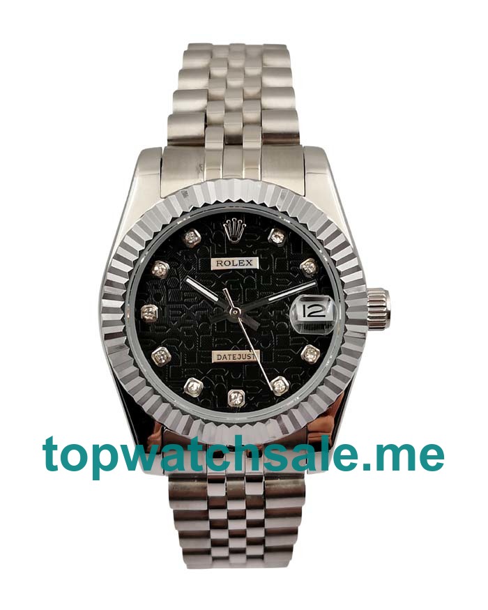 36MM Men Rolex Datejust 116234 Black Dials Replica Watches UK