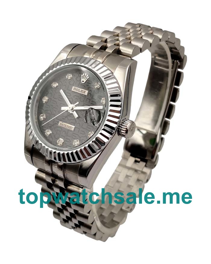 36MM Men Rolex Datejust 116234 Black Dials Replica Watches UK