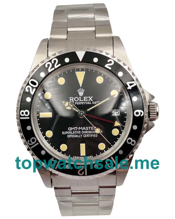 40MM Swiss Men Rolex GMT-Master 16700 Black Dials Replica Watches UK