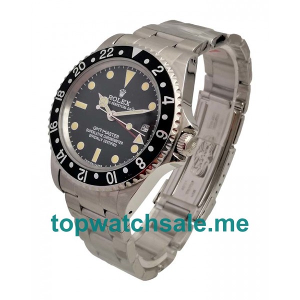 40MM Swiss Men Rolex GMT-Master 16700 Black Dials Replica Watches UK