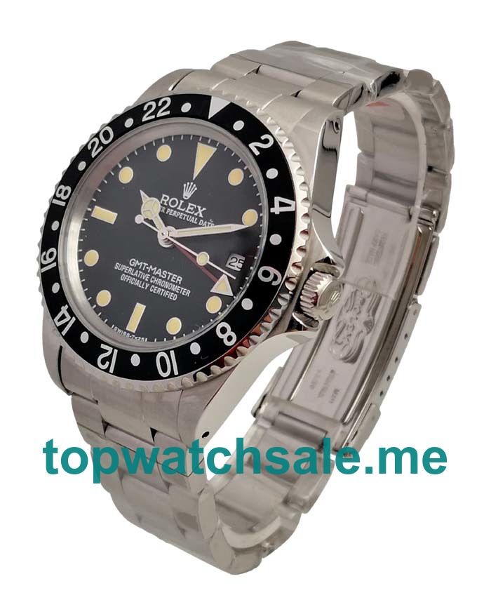 40MM Swiss Men Rolex GMT-Master 16700 Black Dials Replica Watches UK