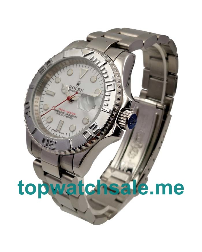 40MM Men Rolex Yacht-Master 16622 White Dials Replica Watches UK