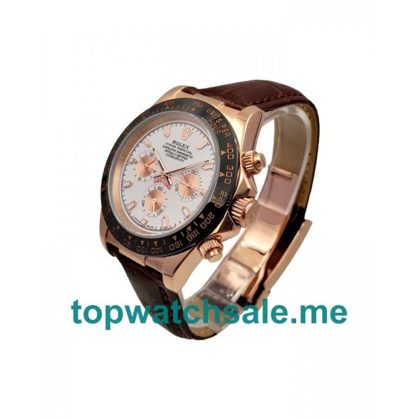 40MM Men Rolex Daytona 116515 LN White Dials Replica Watches UK