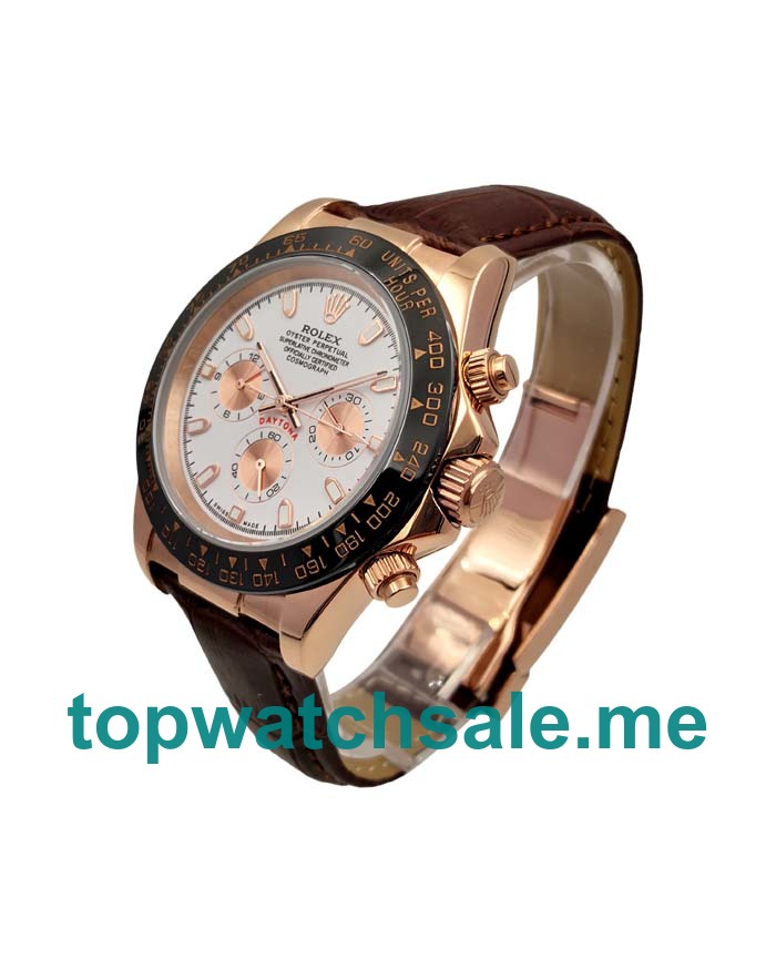40MM Men Rolex Daytona 116515 LN White Dials Replica Watches UK