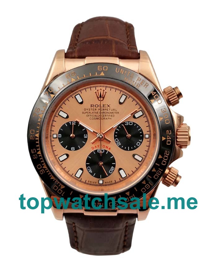 40MM Men Rolex Daytona 116515 LN Pink Dials Replica Watches UK