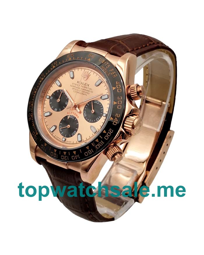 40MM Men Rolex Daytona 116515 LN Pink Dials Replica Watches UK