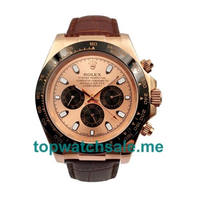 40MM Men Rolex Daytona 116515 LN Pink Dials Replica Watches UK