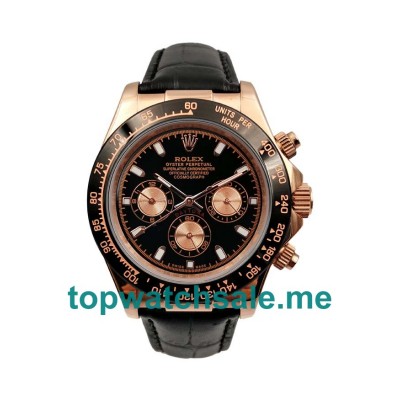 40MM Men Rolex Daytona 116515 LN Black Dials Replica Watches UK