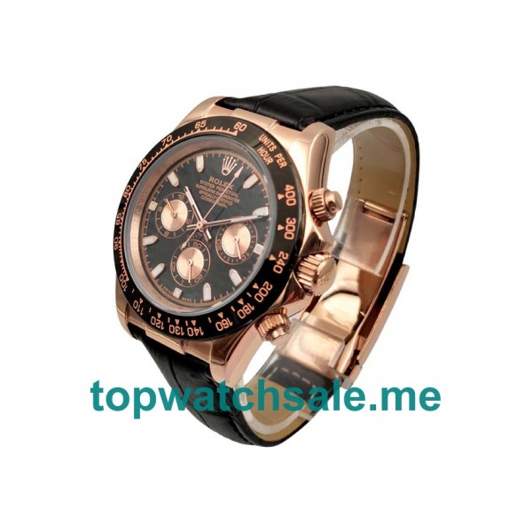 40MM Men Rolex Daytona 116515 LN Black Dials Replica Watches UK