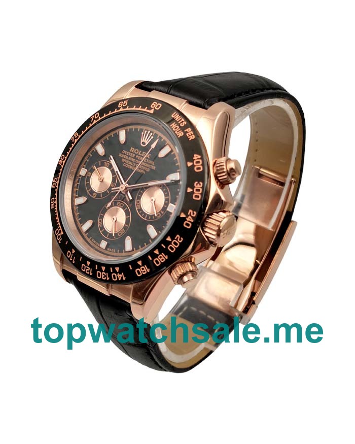 40MM Men Rolex Daytona 116515 LN Black Dials Replica Watches UK