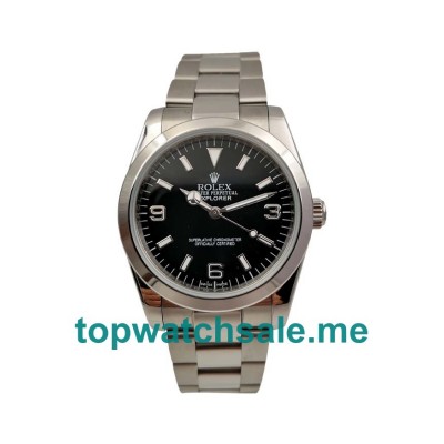 36MM Men Rolex Explorer 114270 Black Dials Replica Watches UK