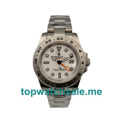 41MM Men Rolex Explorer II 216570 White Dials Replica Watches UK