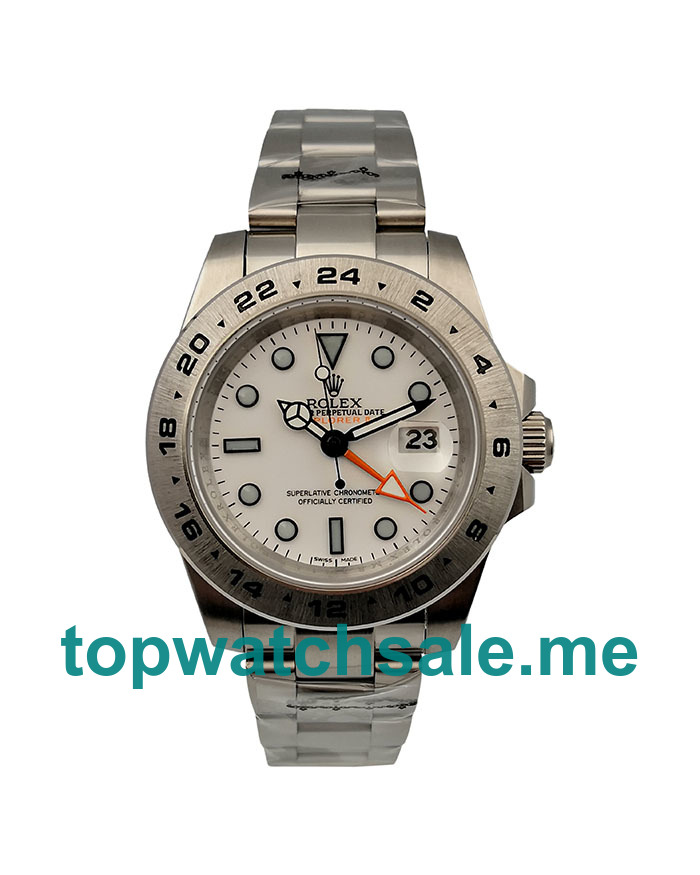 41MM Men Rolex Explorer II 216570 White Dials Replica Watches UK