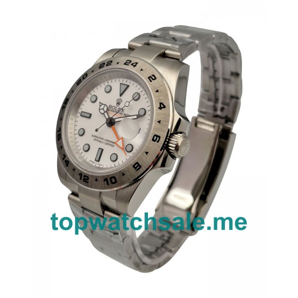 41MM Men Rolex Explorer II 216570 White Dials Replica Watches UK