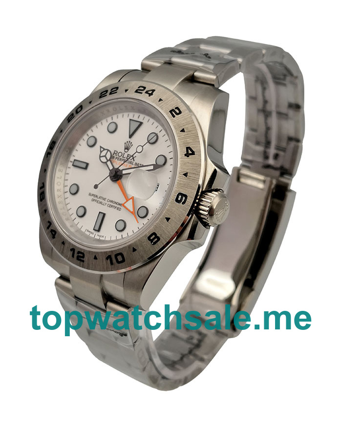 41MM Men Rolex Explorer II 216570 White Dials Replica Watches UK