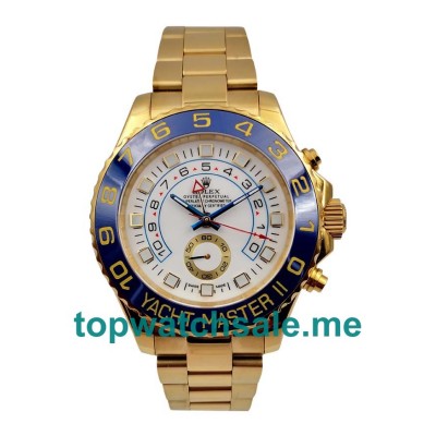 44MM Men Rolex Yacht-Master II 116688 White Dials Replica Watches UK
